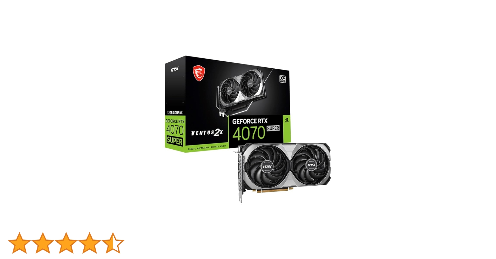 Amazon | MSI (エムシー) GeForce RTX 4070 SUPER 12G VENTUS 2X
